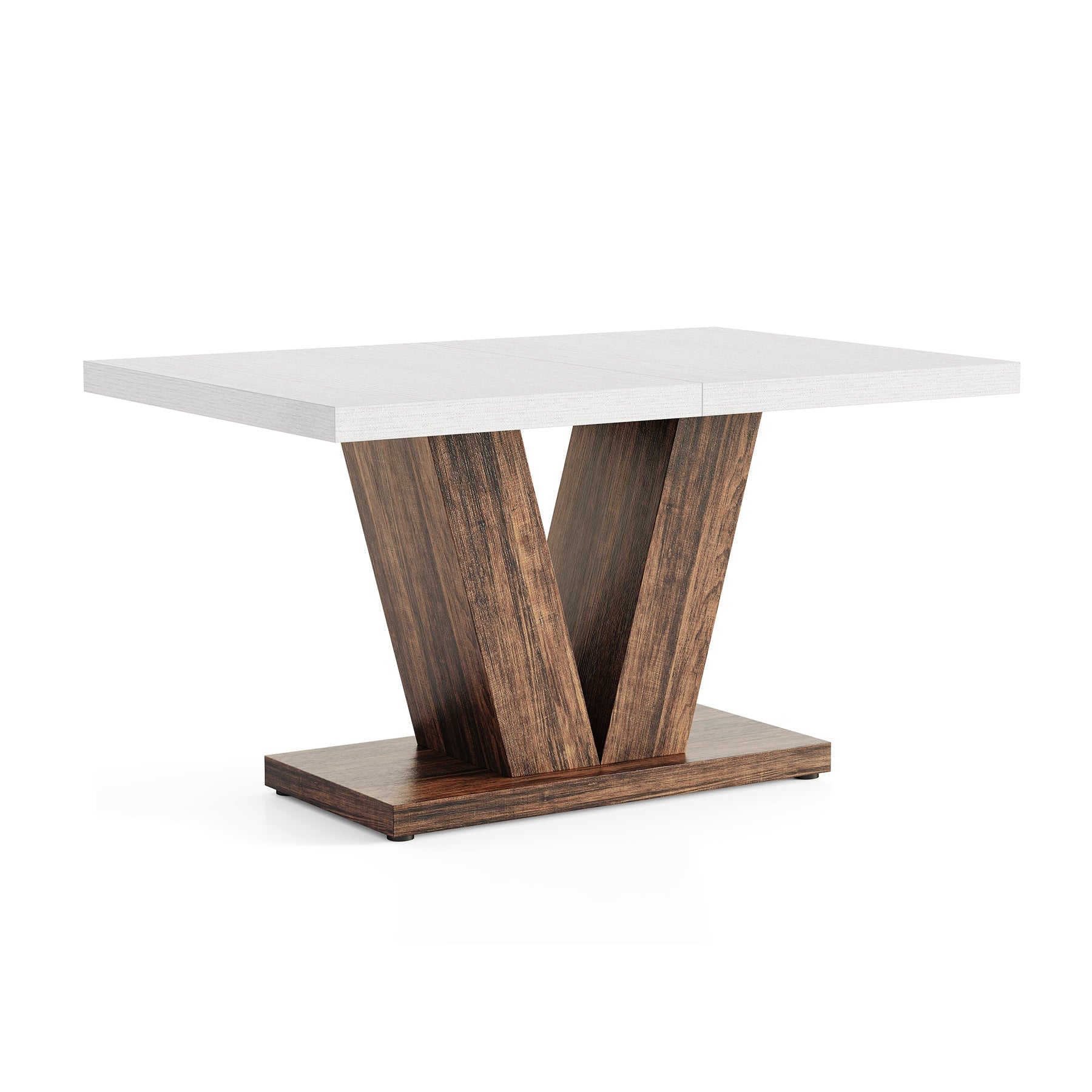 Prostokątny stół jadalny 120 cm dla 4 osób – stół kuchenny z ciężką podstawą