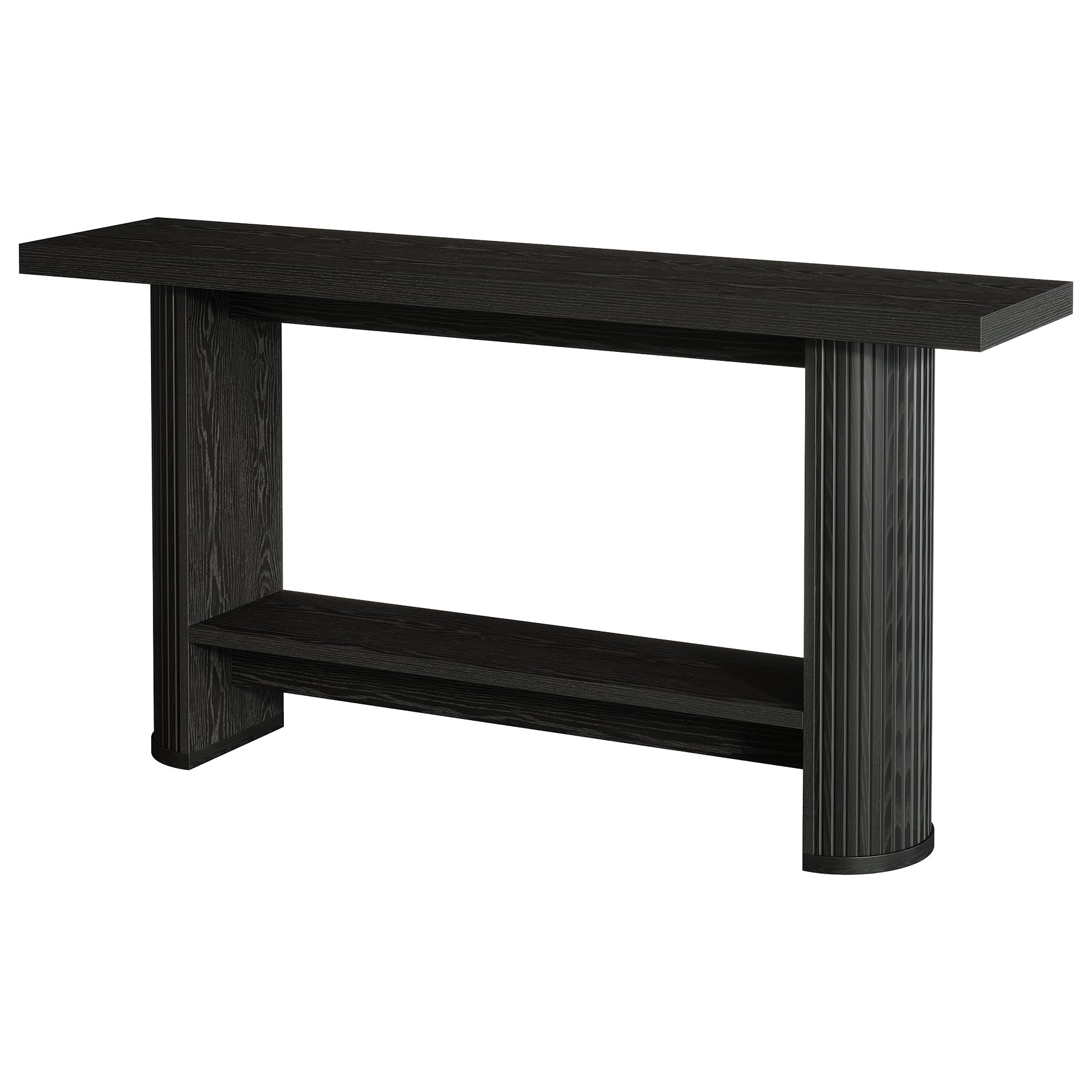 Stolik konsolowy 140 cm w stylu farmhouse – wąski stolik do przedpokoju i za sofę