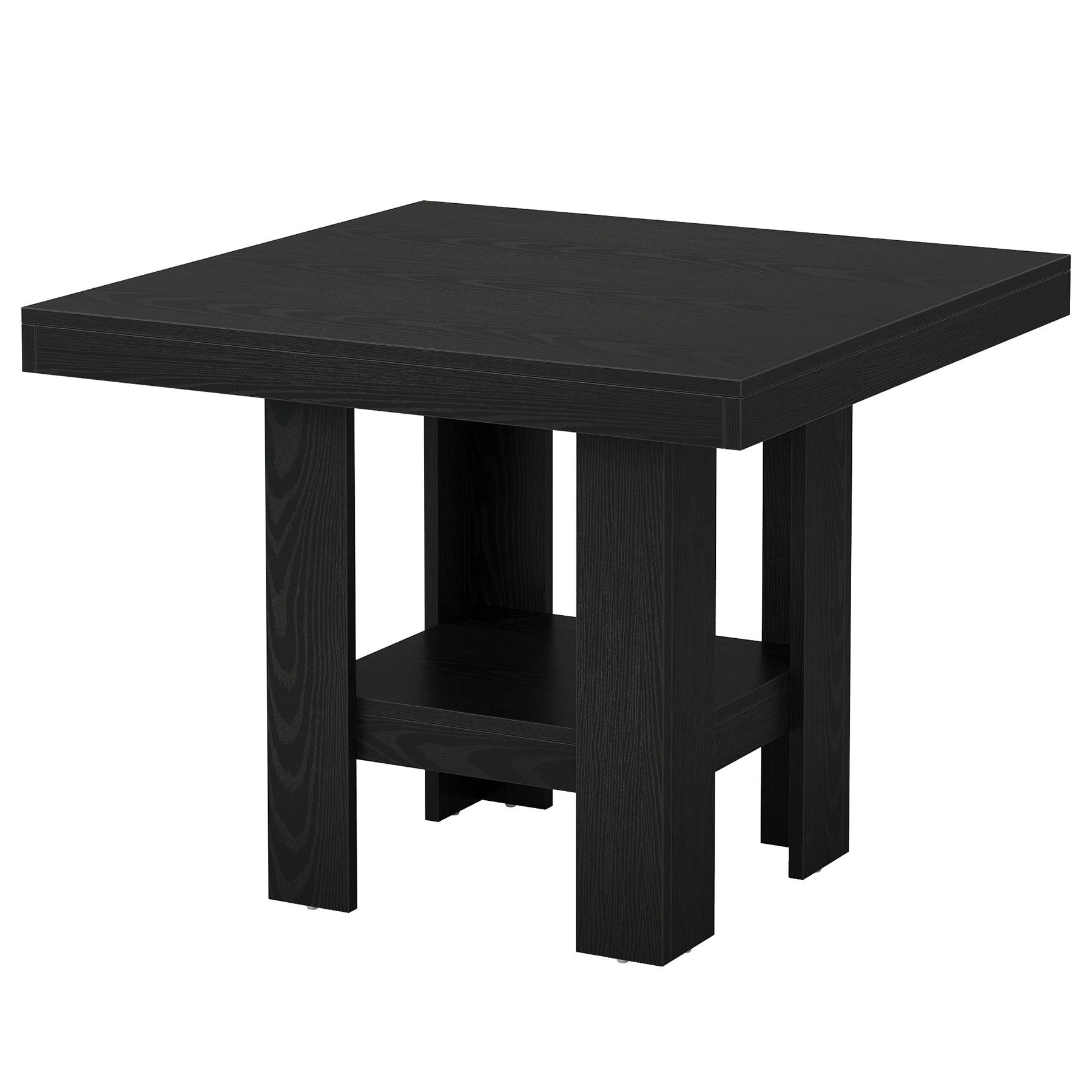 Kwadratowy stół jadalny 80 x 80 x 75 cm dla 2 osób – industrialny stół kuchenny do jadalni