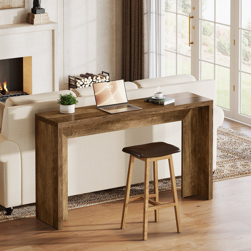 Stolik konsolowy 140 cm – stolik za sofę w stylu farmhouse, stolik do przedpokoju i salonu
