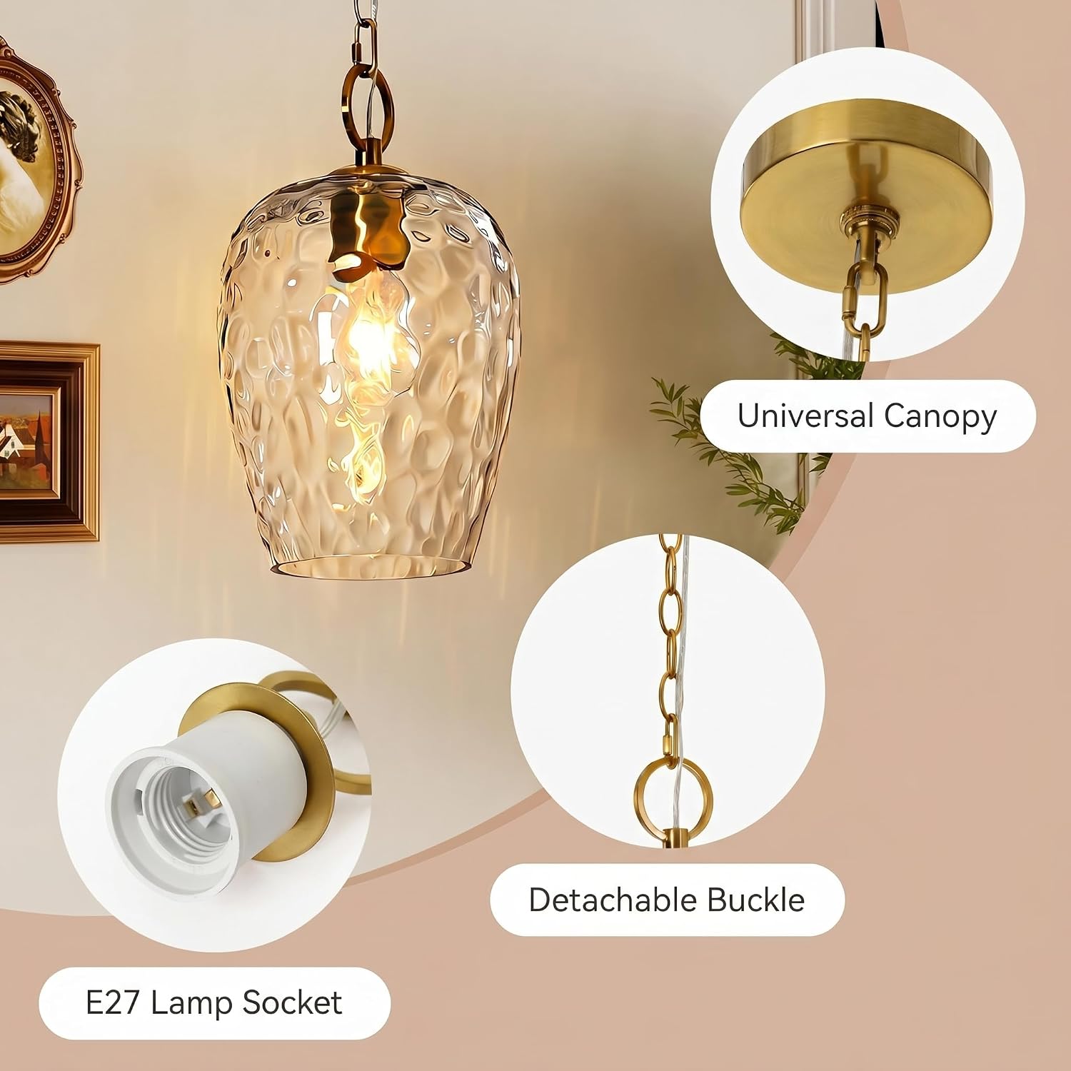 Wisząca lampa sufitowa, regulowana wysokość – 152 cm średnicy, 22 cm wysokości