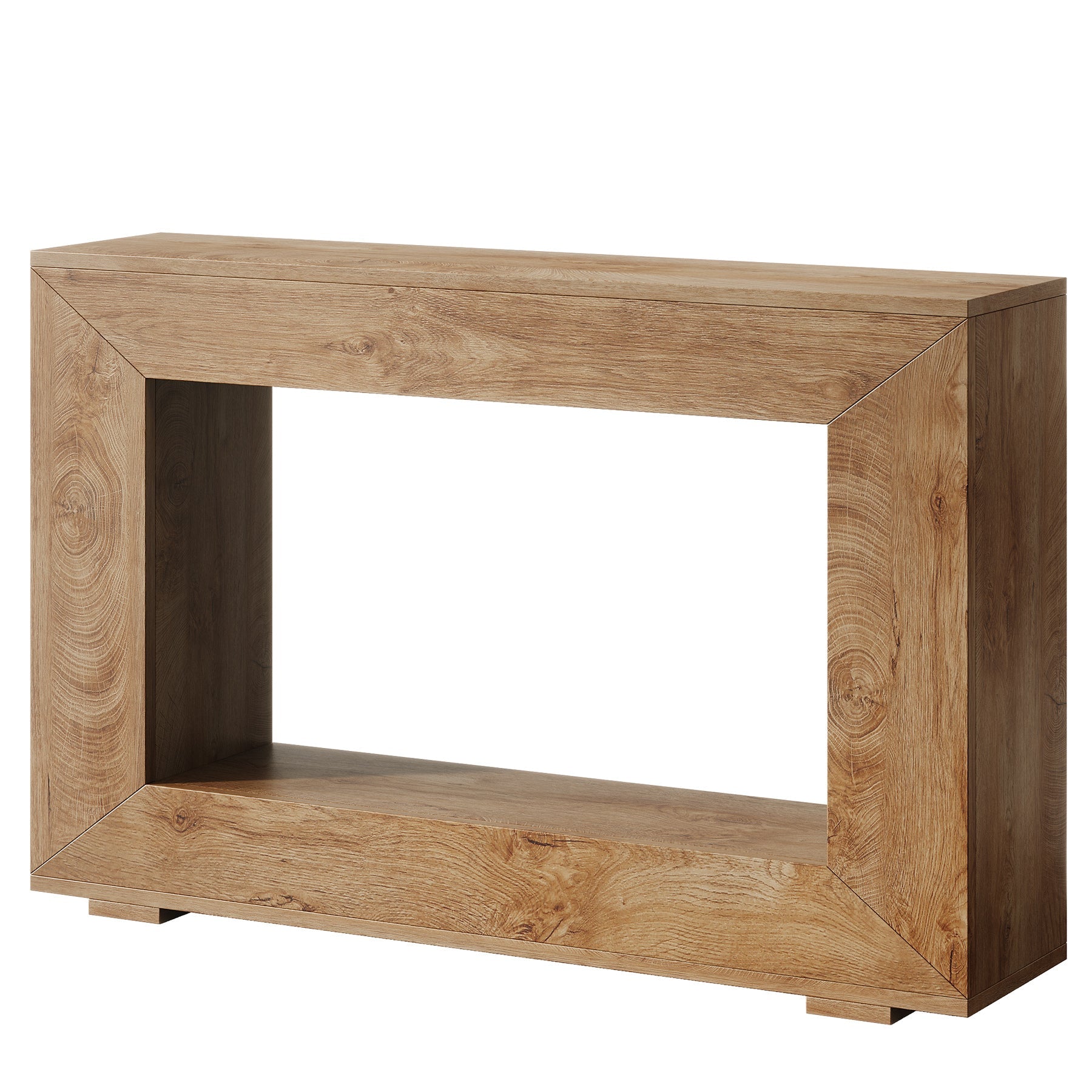 Stolik konsolowy 120 cm w stylu farmhouse – stolik do przedpokoju z miejscem do przechowywania