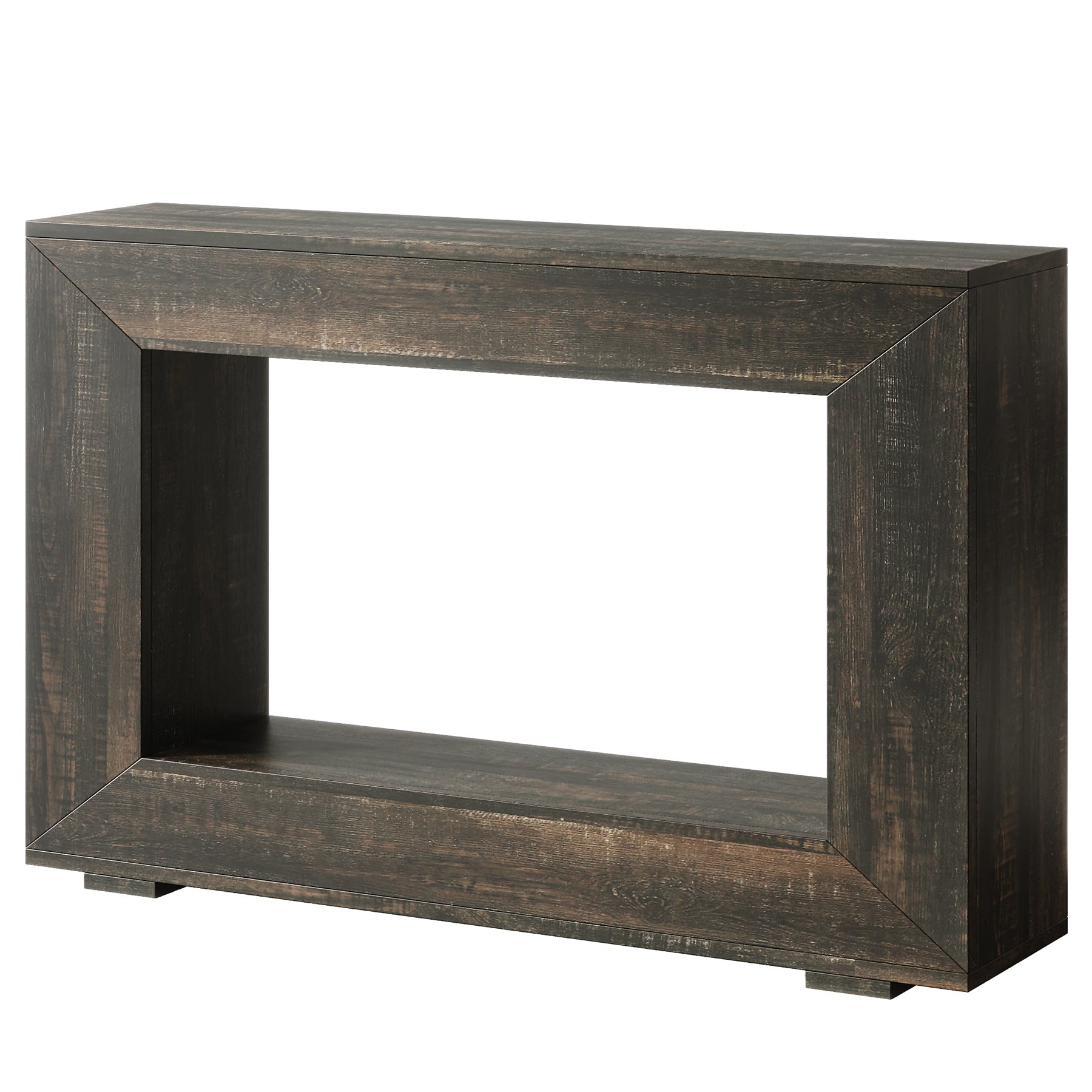 Stolik konsolowy 120 cm w stylu farmhouse – stolik do przedpokoju z miejscem do przechowywania