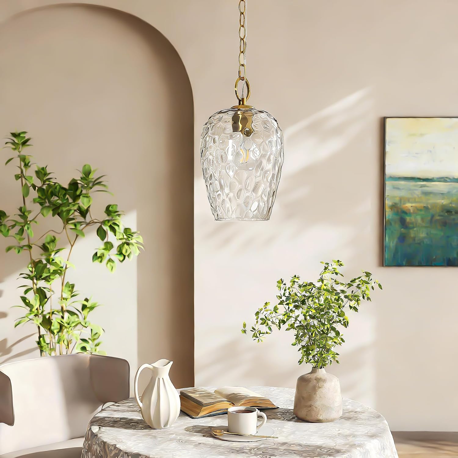Wisząca lampa sufitowa, regulowana wysokość – 152 cm średnicy, 22 cm wysokości