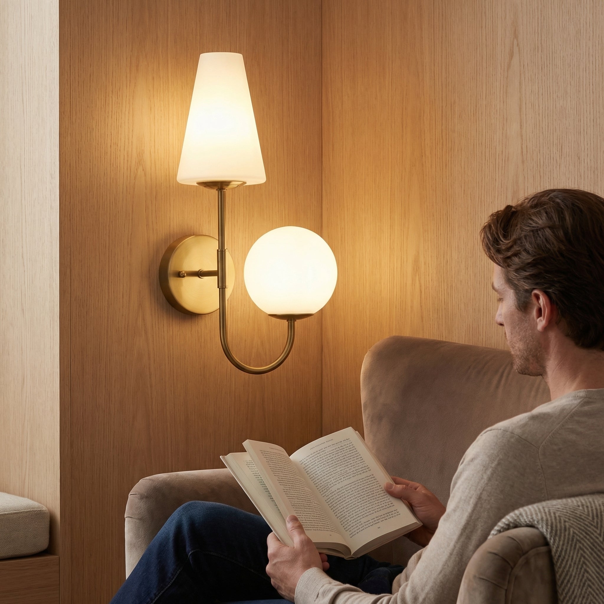 Lampa ścienna – nowoczesne oświetlenie wnętrz z abażurem