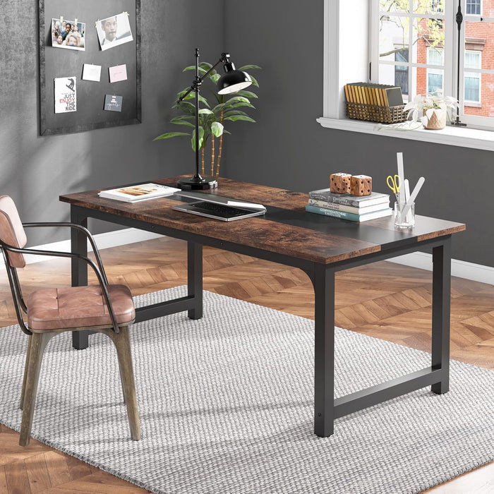 Proste biurko komputerowe 160 x 80 cm – biurko do nauki do domowego biura