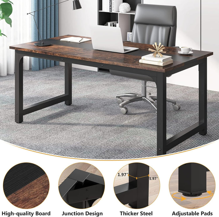 Proste biurko komputerowe 160 x 80 cm – biurko do nauki do domowego biura