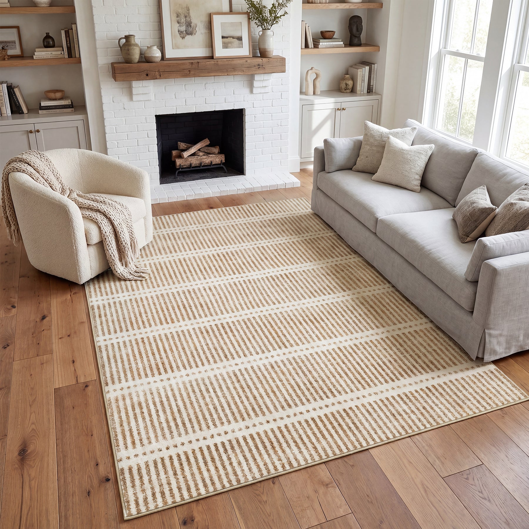 Tappeti ultra sottili lavabili 160x230/200x300 cm#Colore_Beige