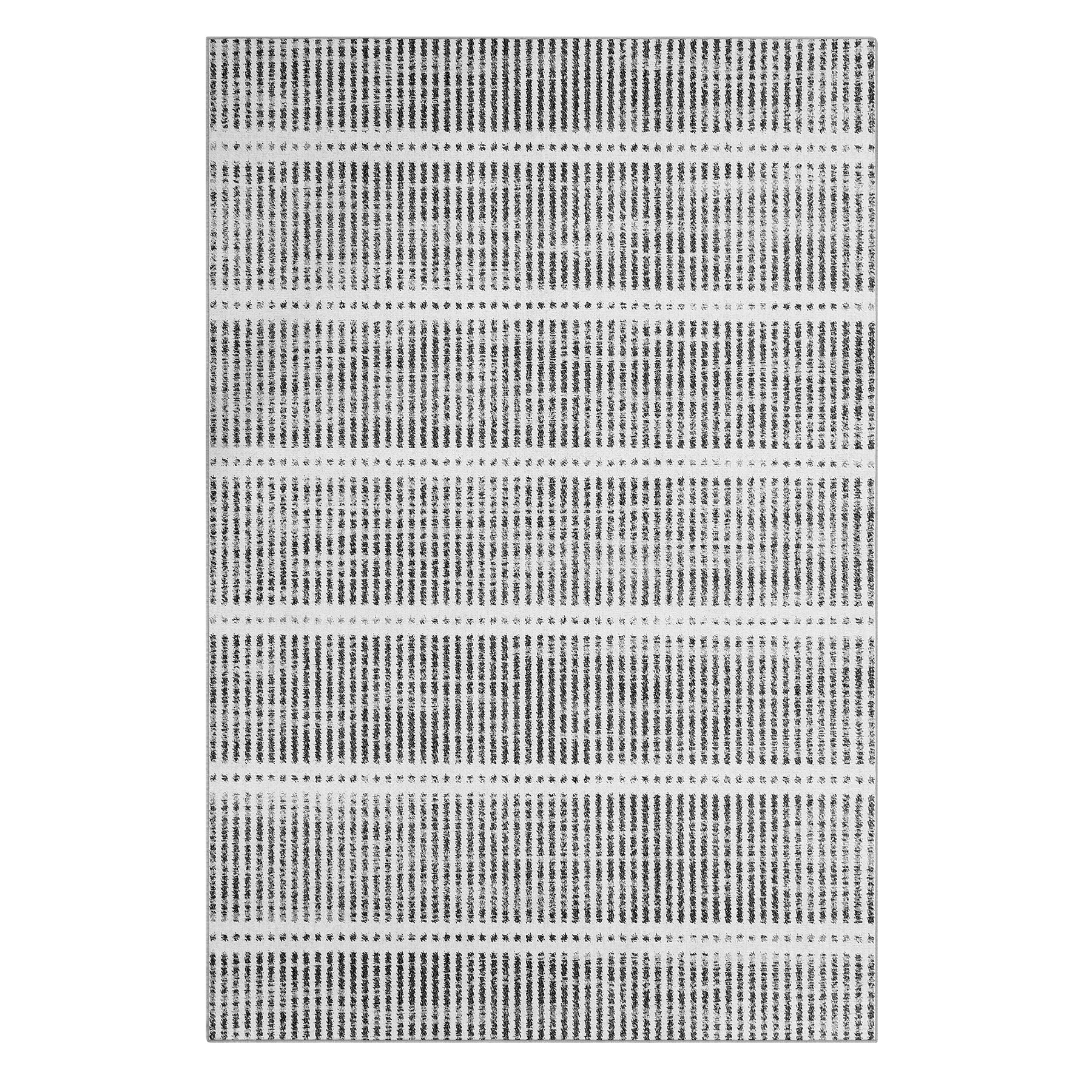 Ultracienkie dywany zmywalne 160x230/200x300 cm – nowoczesne dywany w paski, antypoślizgowe, miękkie, idealne do salonu i sypialni, OEKO-TEX