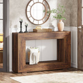Stolik konsolowy 120 cm w stylu farmhouse – stolik do przedpokoju z miejscem do przechowywania 3