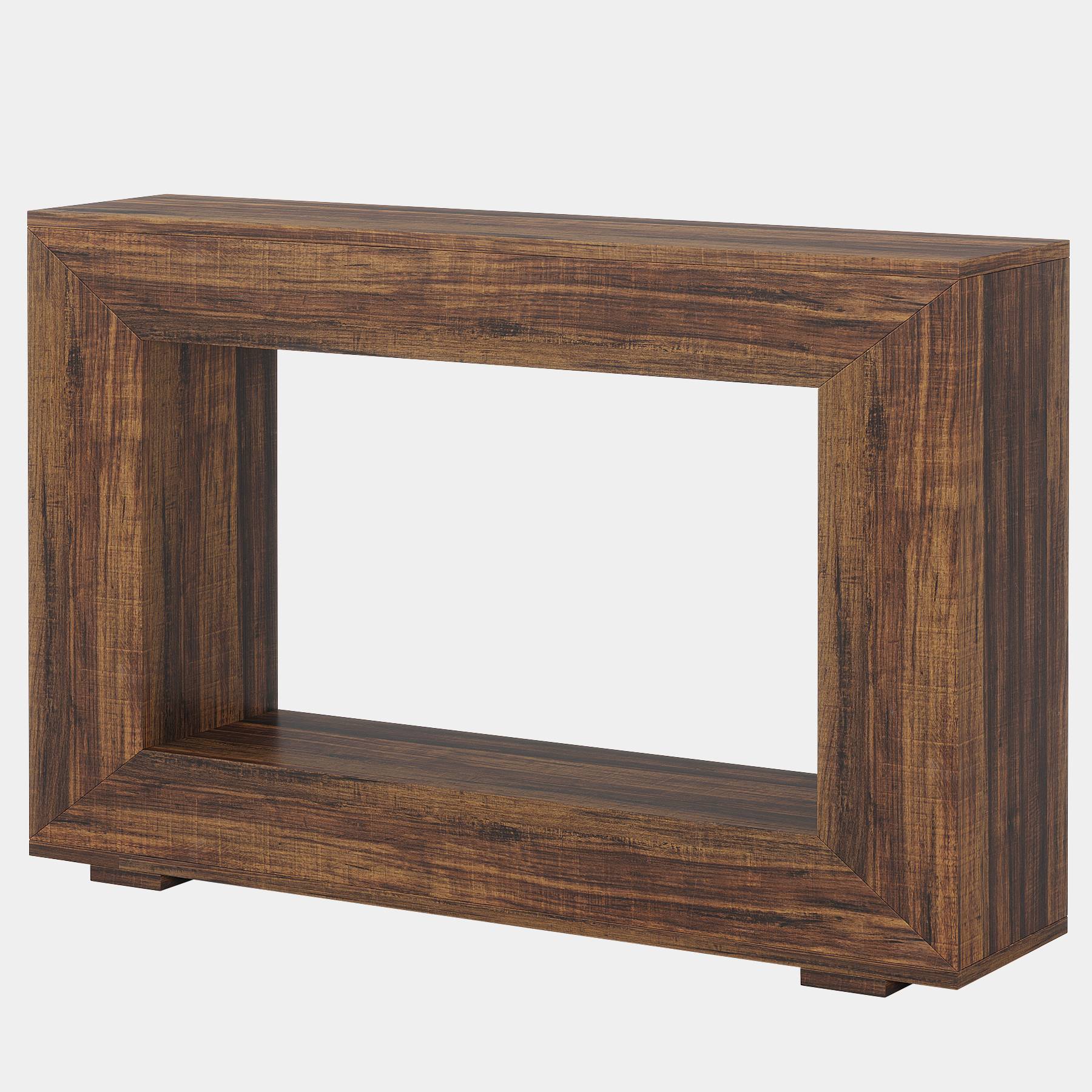 Stolik konsolowy 120 cm w stylu farmhouse – stolik do przedpokoju z miejscem do przechowywania